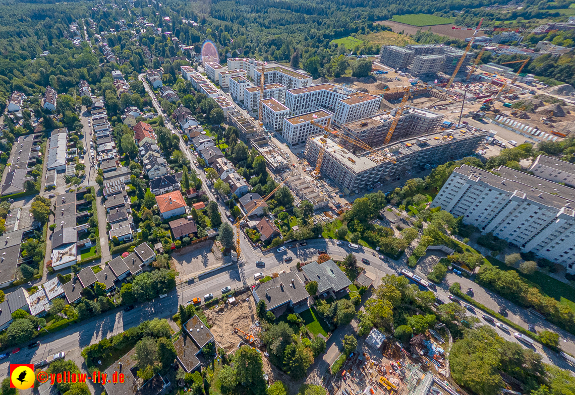 02.09.2022 - Baustelle Grundschule am Karl-Marx-Ring und Villa in der Niederalmstraße 16 in Neuperlach